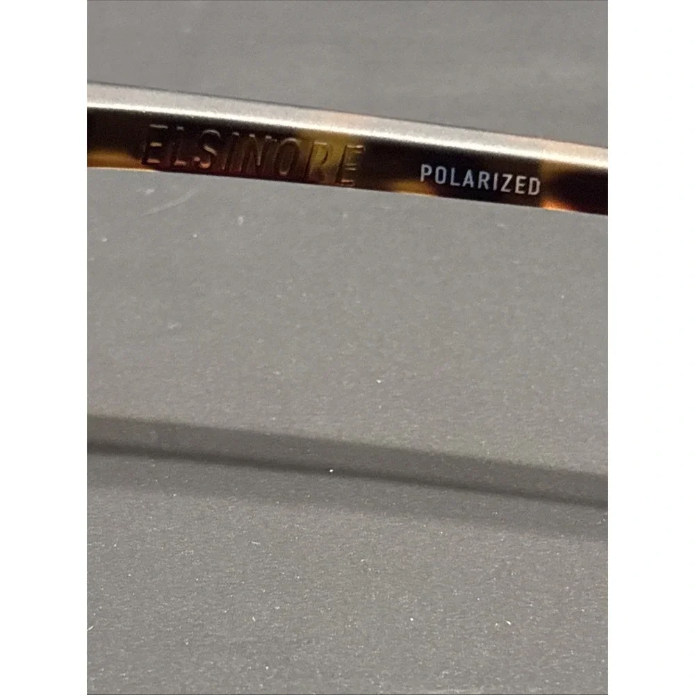 Electric Elsinore Polarized Sunglasses Retro Aviator Tortoise Bronze Tint Italy